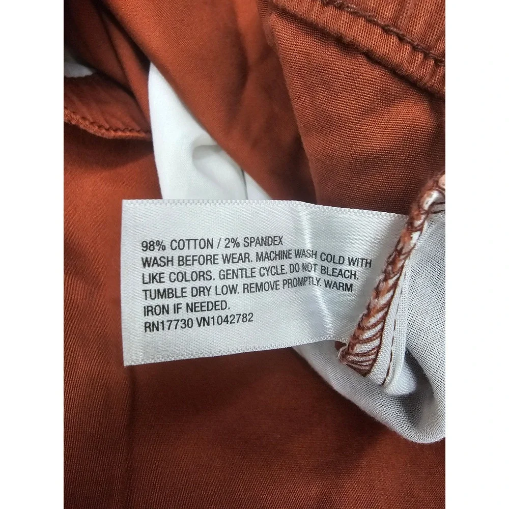 Cat & Jack Boys Jogger Pants Copper Brown Reinforced Knee‎ 14 Husky 046131744